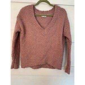 Yes Lola V-Neck Sweater Pink